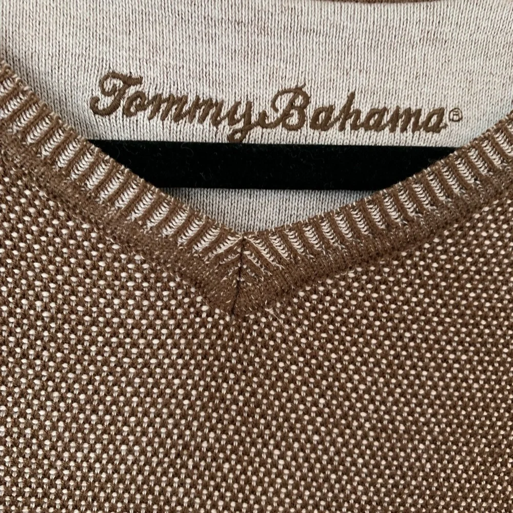 Tommy Bahama Paradise Ridge v neck pullover sweater silk men’s sz medium office‎